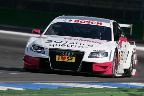 Katherine Legge var den hurtigste af de kvindelige deltagere i DTM serien.